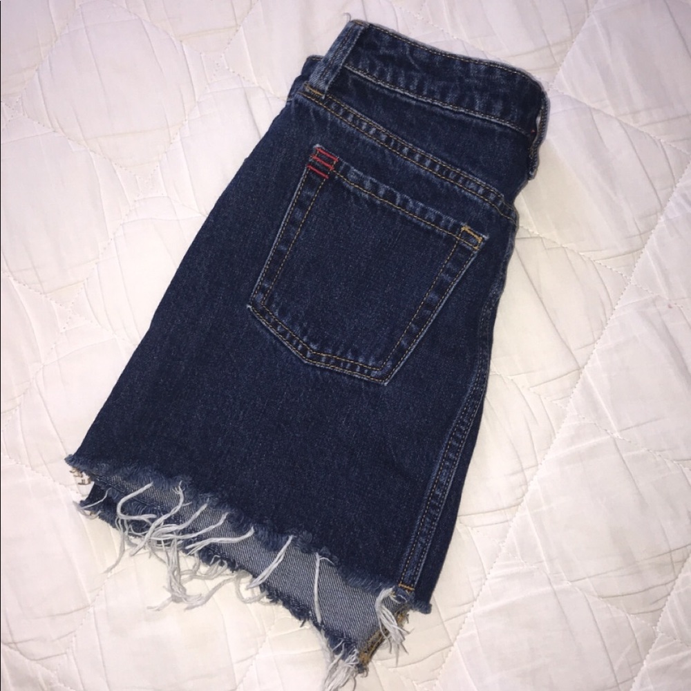navy blue xs urban outfitter jean skirt